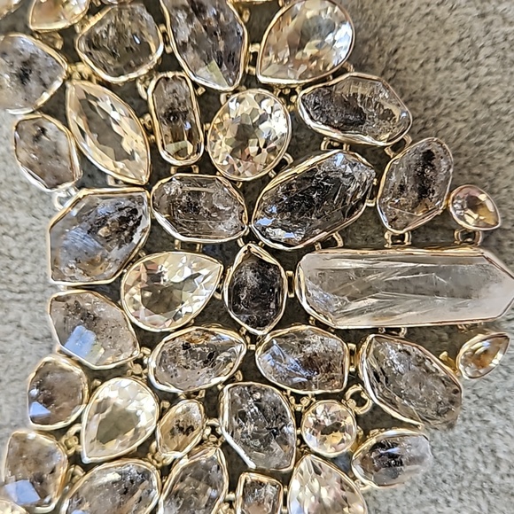 Artistry Of India Rutilated Black Quartz, White Quartz & White Crystal Necklace - Picture 2 of 16